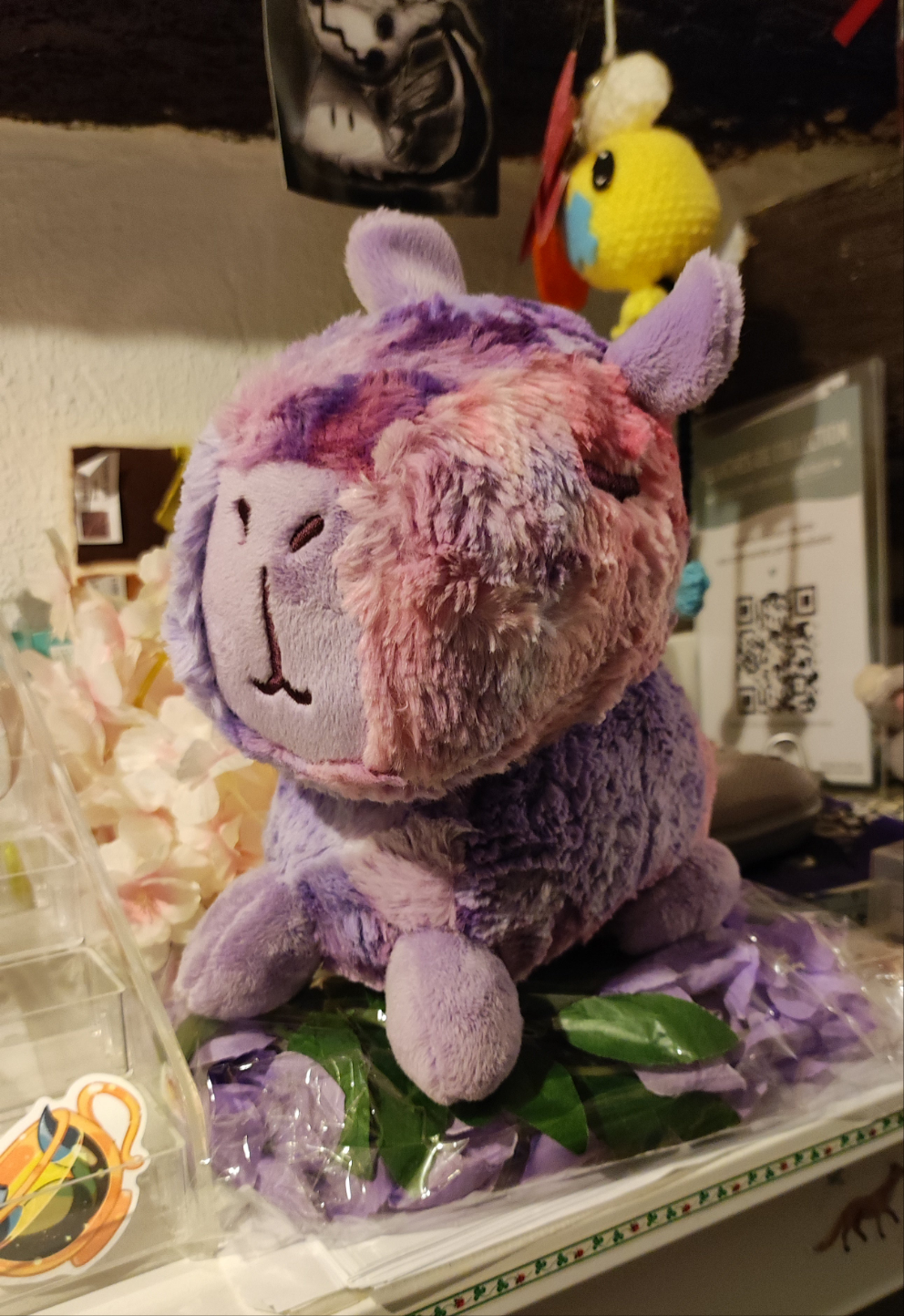 Fluffy Pastel Capybara (pink lilac)