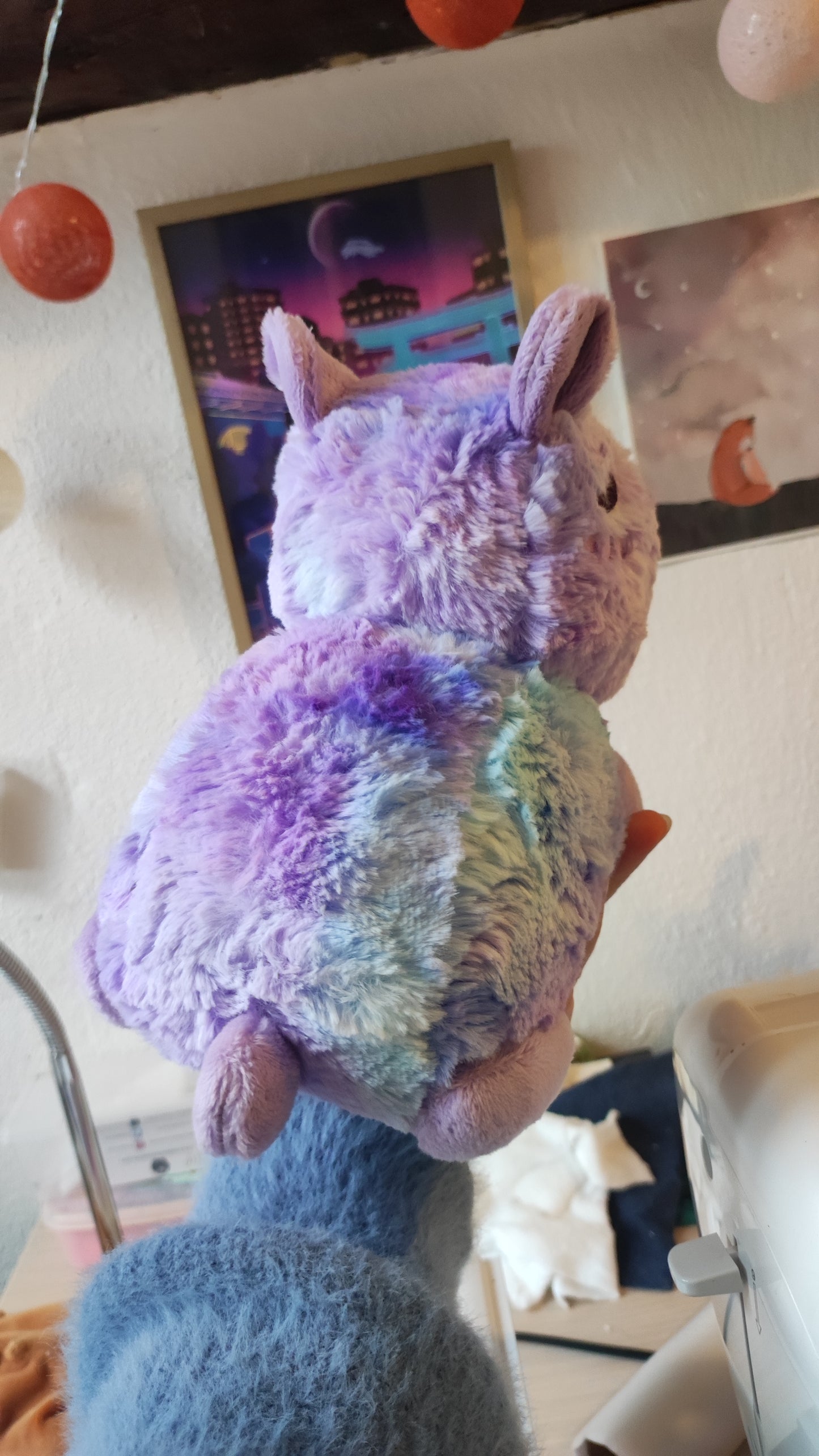 Fluffy Pastel Capybara (lavender blue)