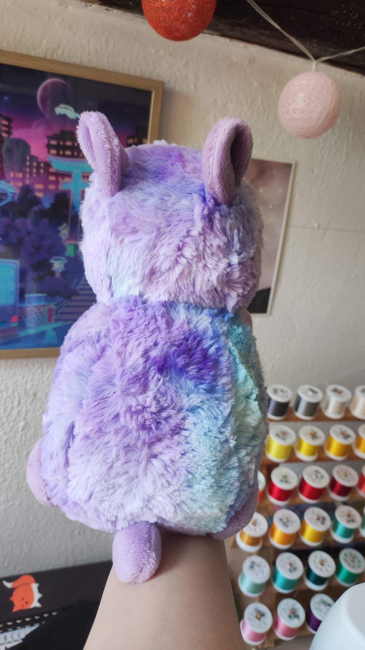 Fluffy Pastel Capybara (lavender blue)