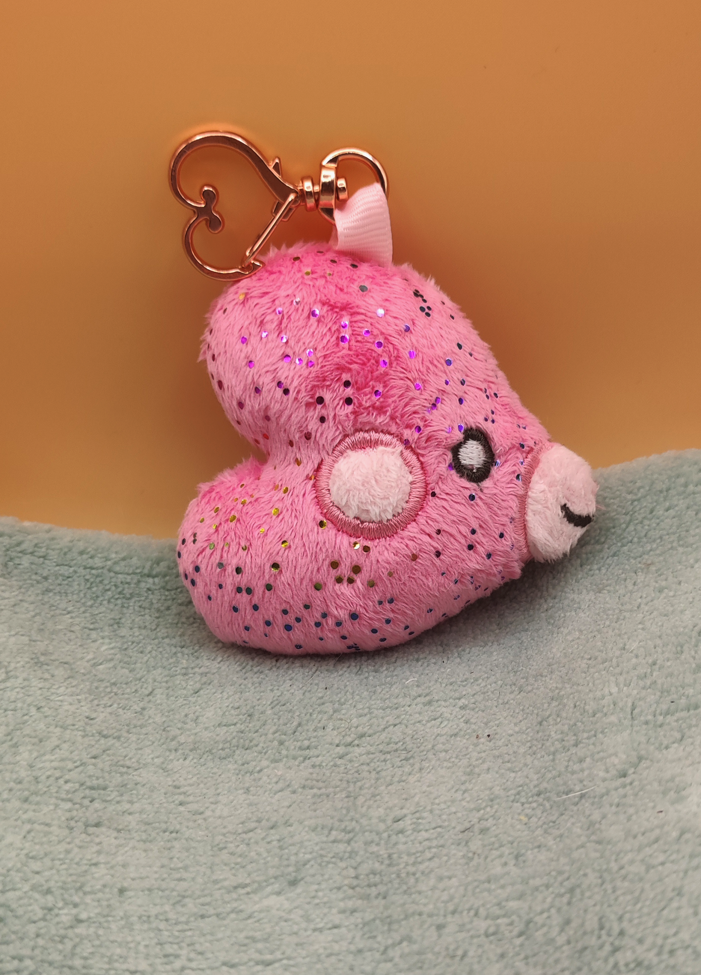 Poisson cœur rose - Face gauche (aimanté)