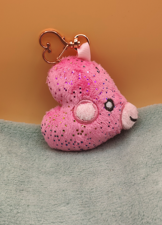 Poisson cœur rose - Face gauche (aimanté)