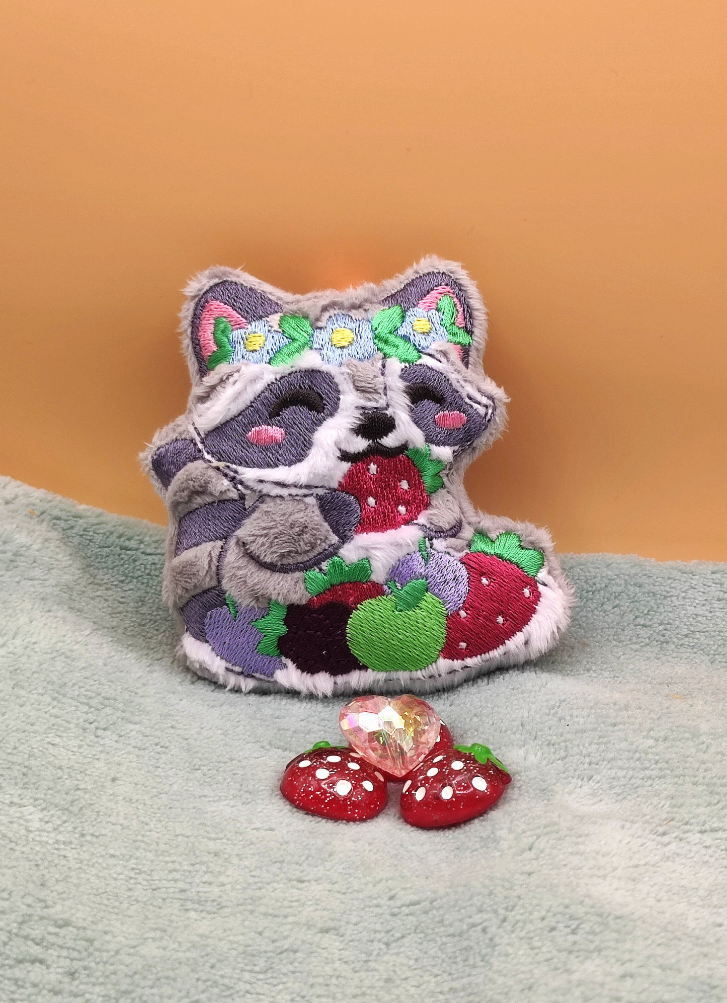 Festin de fruits - Porte-clé Raton-laveur A
