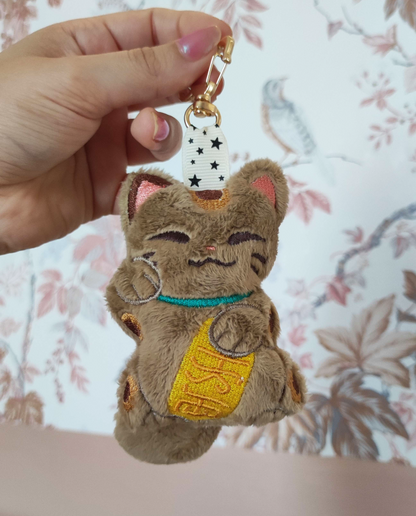 Cappuccino - Maneki Neko Keychain