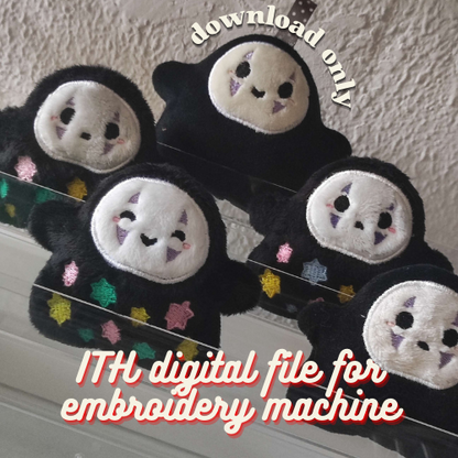 ITH Embroidery file DIGITAL DOWNLOAD - Faceless Konpeito Ghost