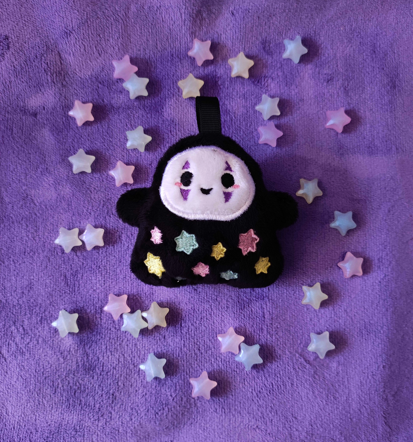 Faceless Konpeito mini charm plushie