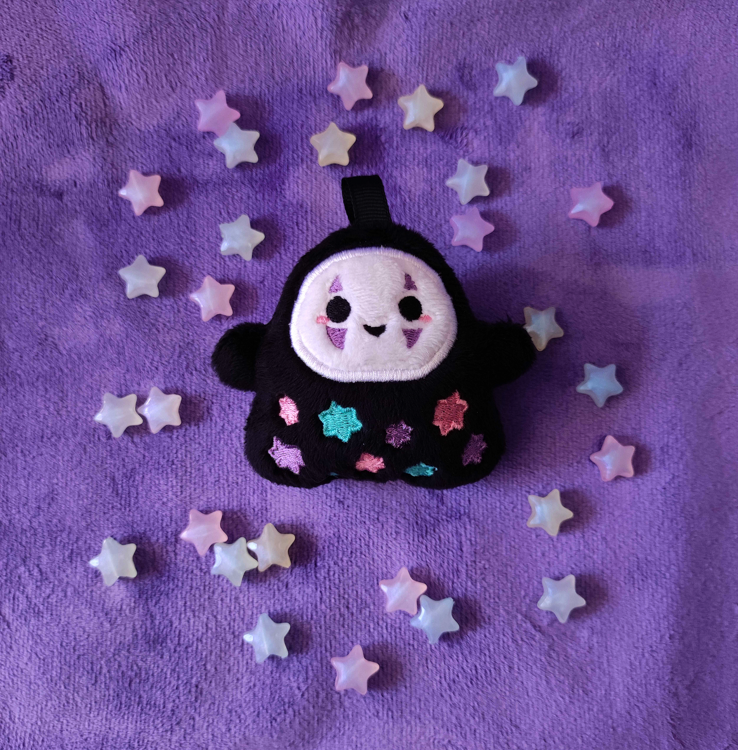 Faceless Konpeito mini charm plushie