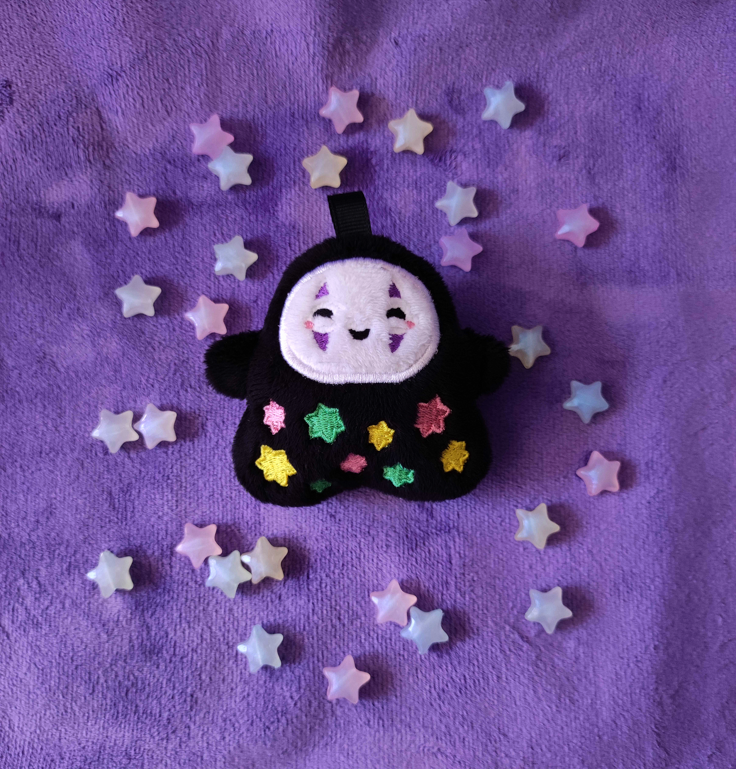 Faceless Konpeito mini charm plushie