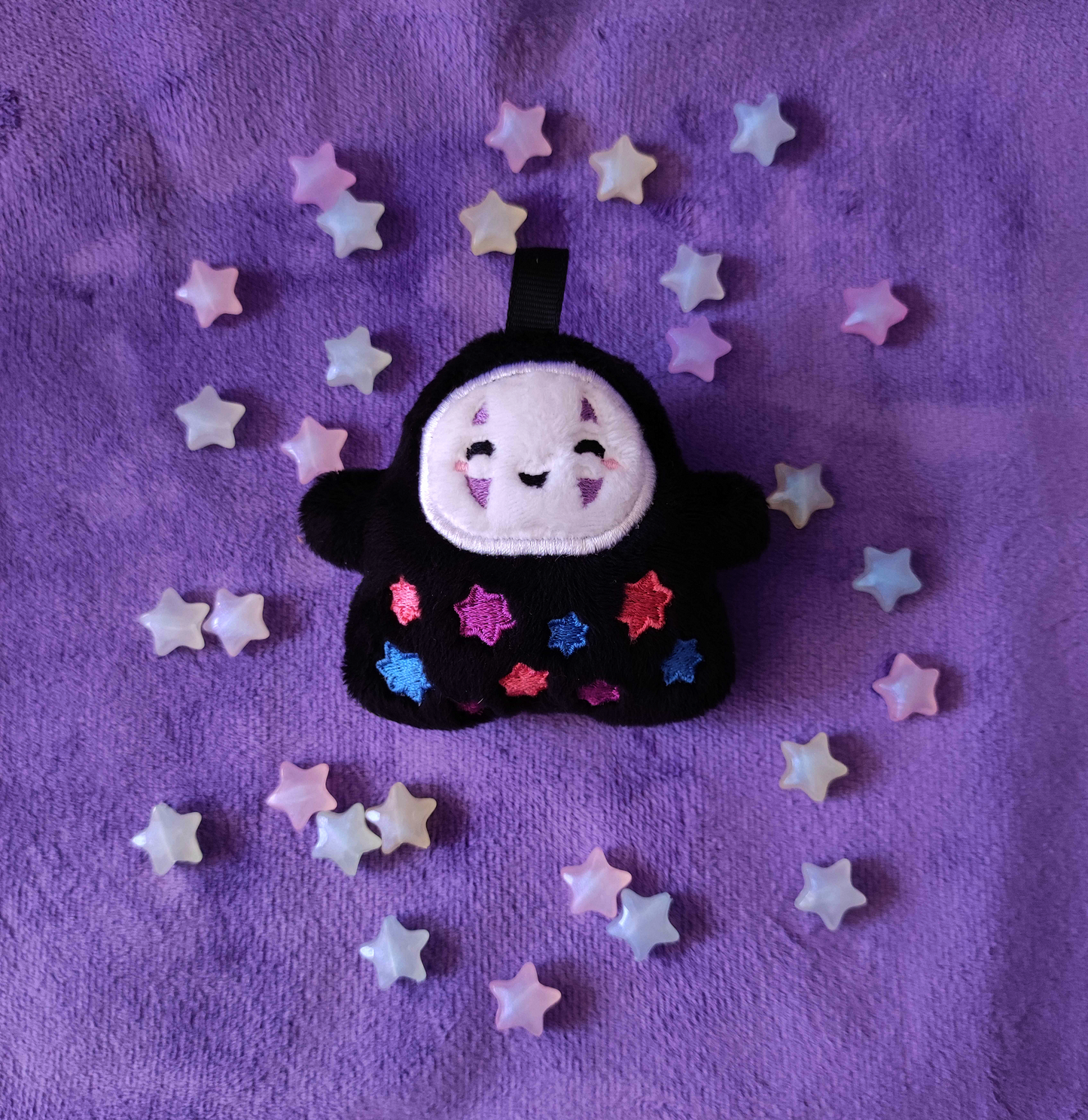 Faceless Konpeito mini charm plushie