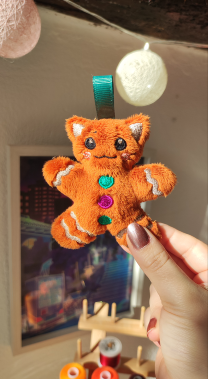 Gingerbread Cookie Kitty Charm (Overbaked)