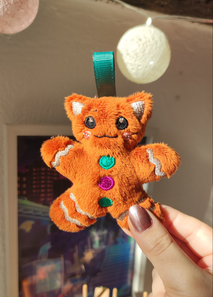 Gingerbread Cookie Kitty Charm (Overbaked)