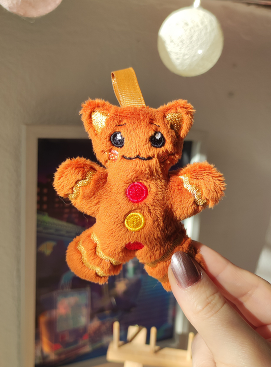 Gingerbread Cookie Kitty Charm (Overbaked)