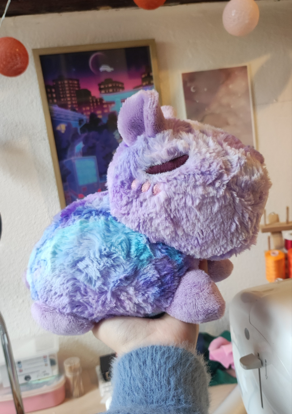 Fluffy Pastel Capybara (lavender blue)