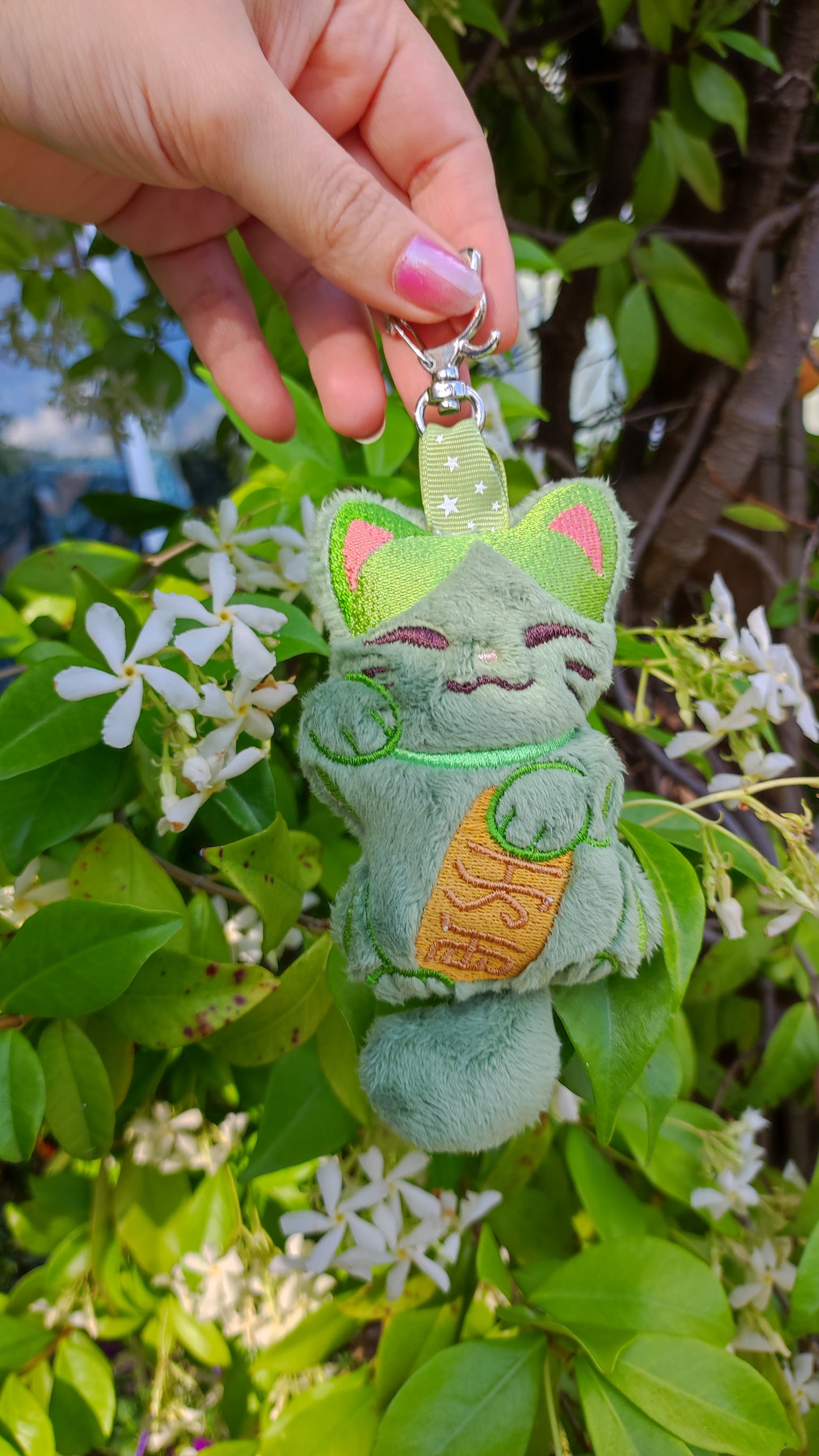 Matcha - Maneki Neko Keychain