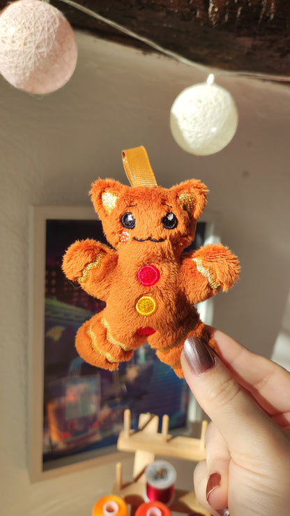 Gingerbread Cookie Kitty Charm (Overbaked)