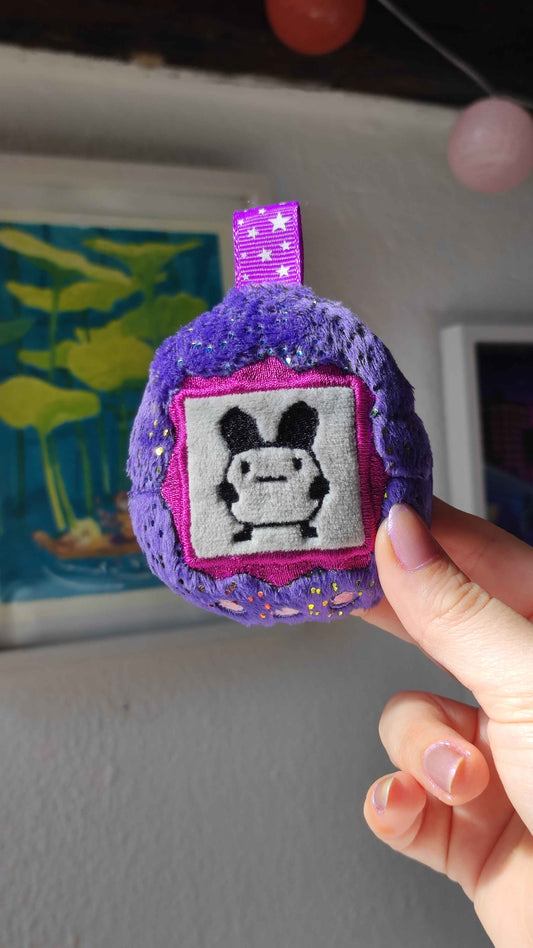 Retro Pocket Egg Friend - Purple Mimi