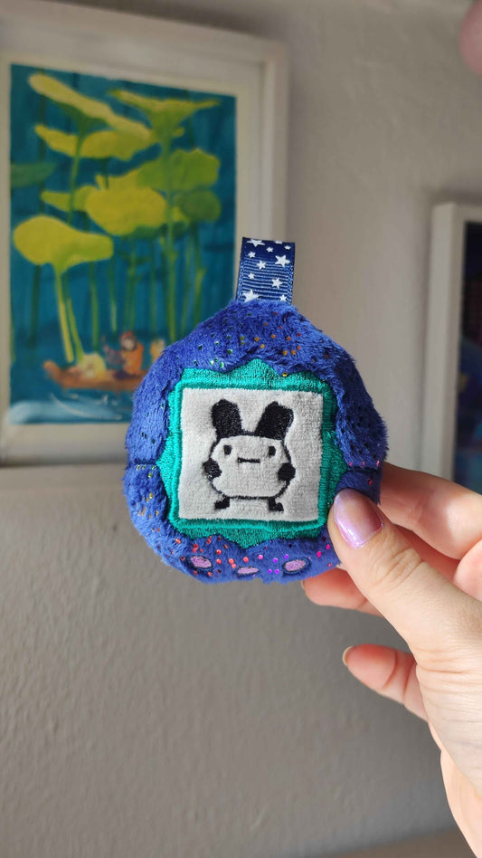 Retro Pocket Egg Friend - Dark Blue Mimi