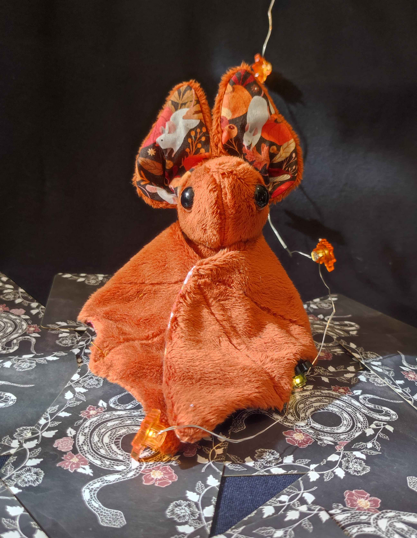 Mousey - Orange Medium Bat