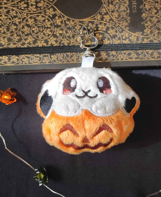 Bunkin - White - Bunny in a pumpkin