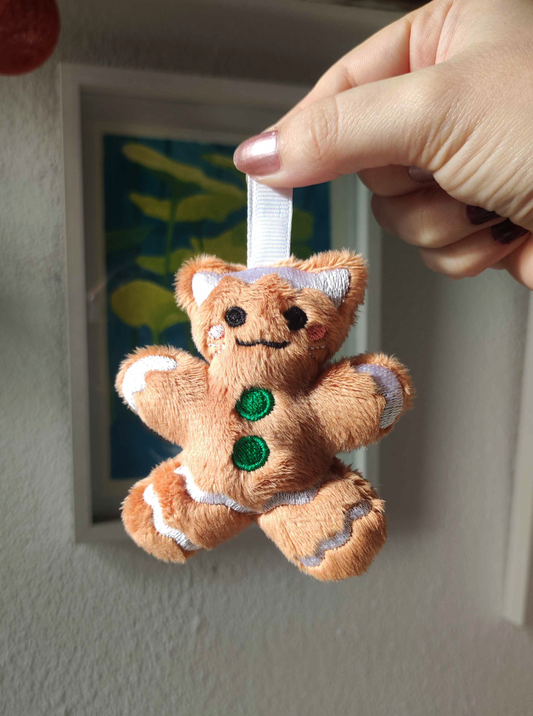 Gingerbread Cookie Kitty Charm