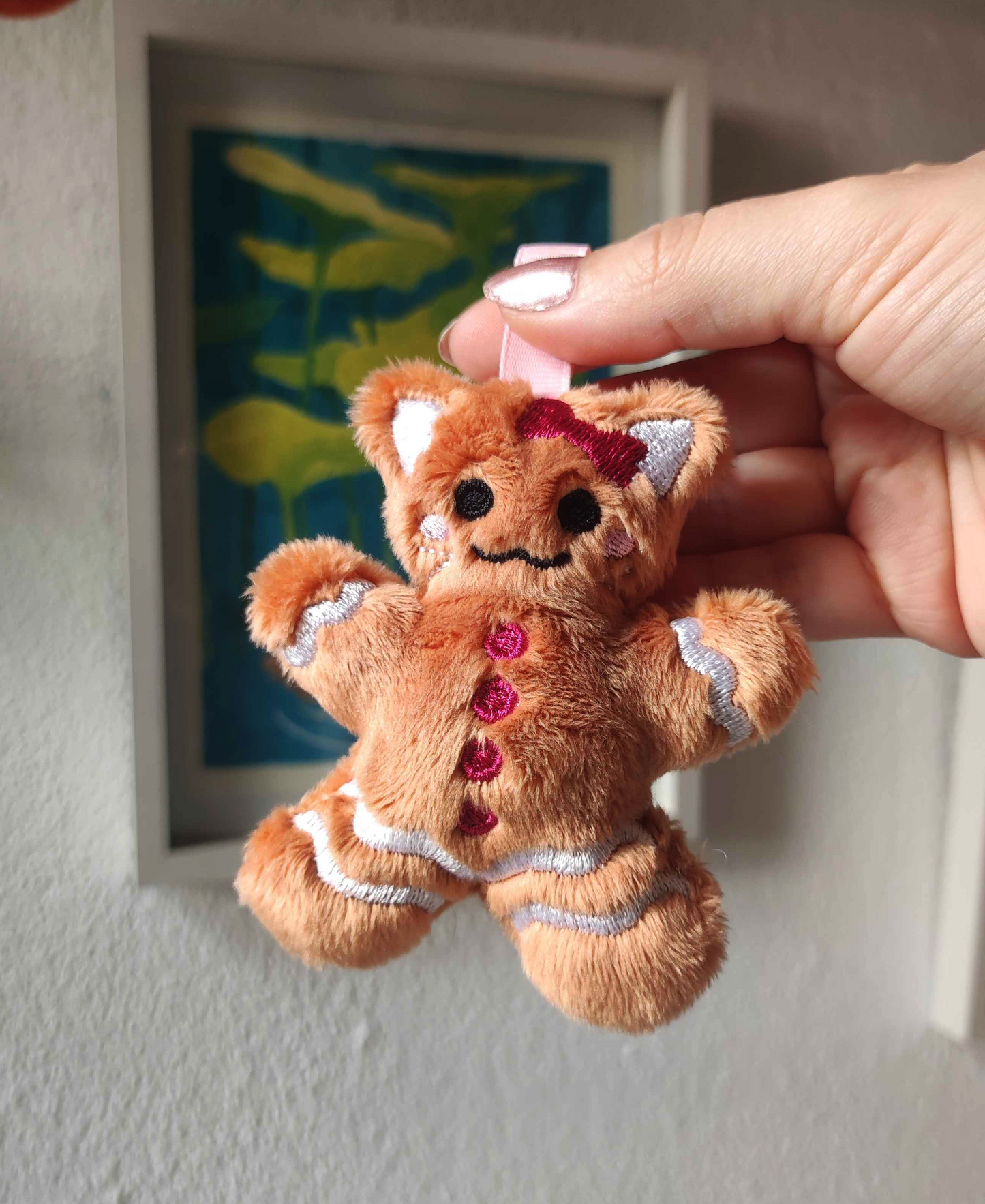 Gingerbread Cookie Kitty Charm