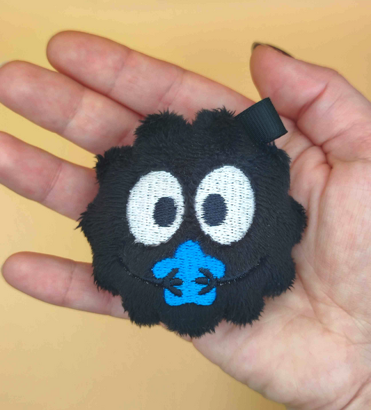 Boule de suie étoilée bleu (porte clé)