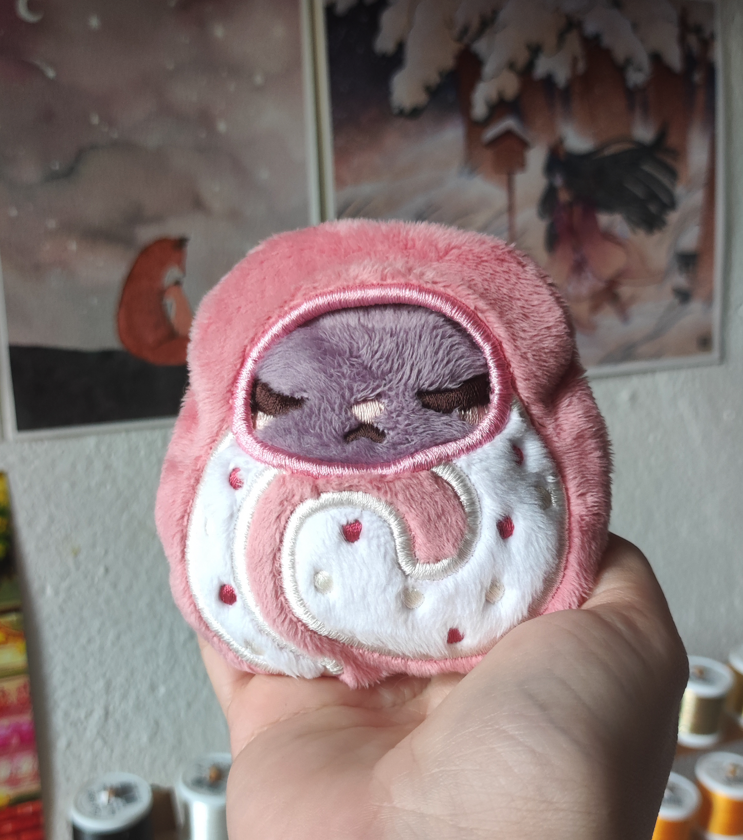 Souris et son costume festif | Gâteau roulé