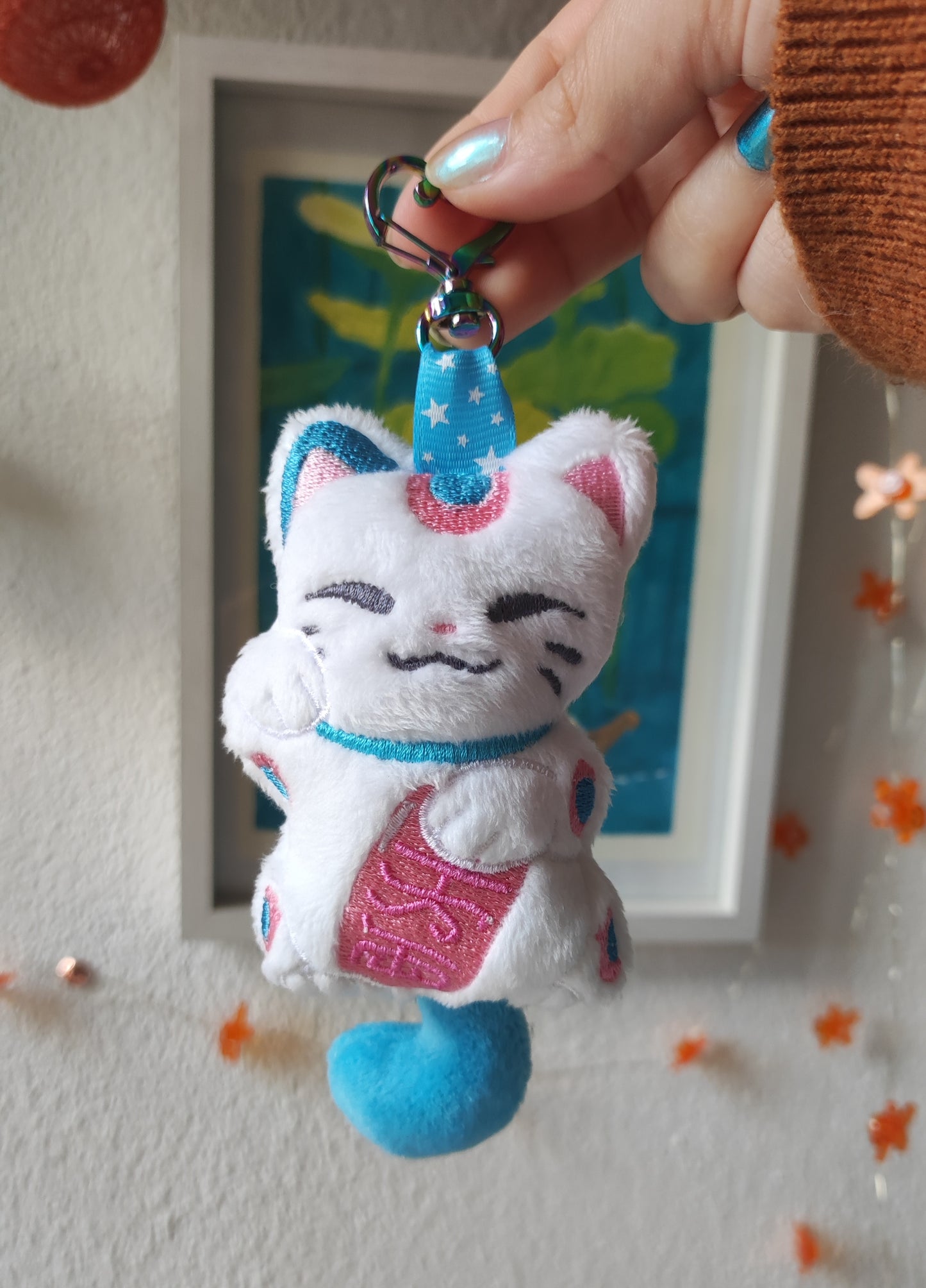 Porte-clés Drapeau Trans - Maneki Neko