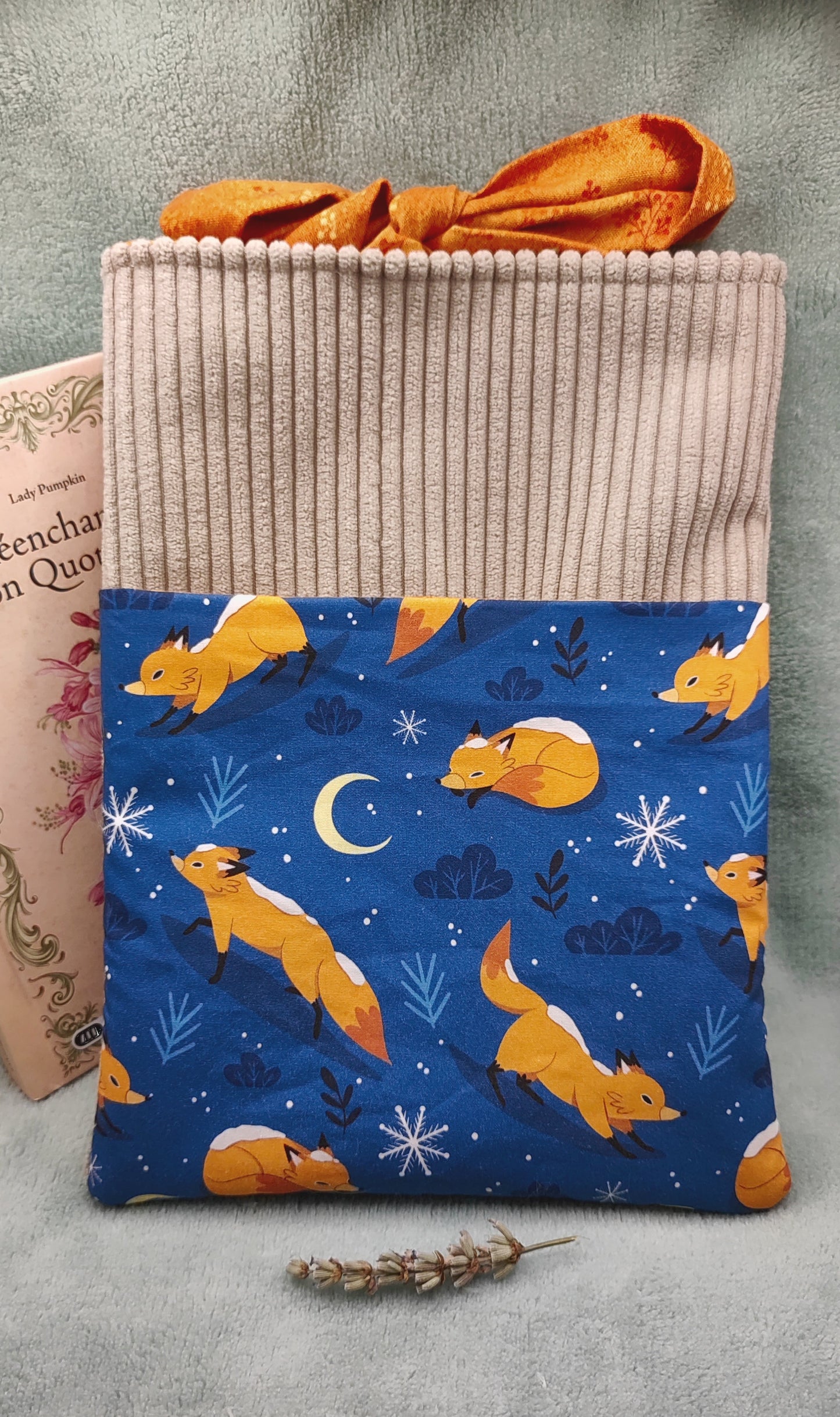 Pochette à liseuse/livre de poche - Lixy - Renard sous la neige