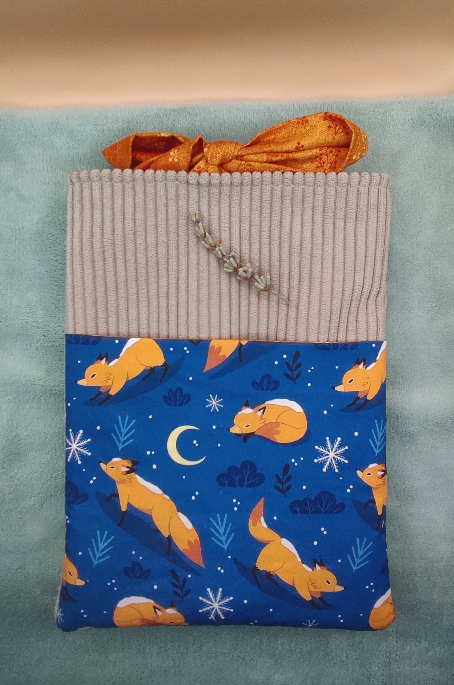 Pochette à liseuse/livre de poche - Lixy - Renard sous la neige