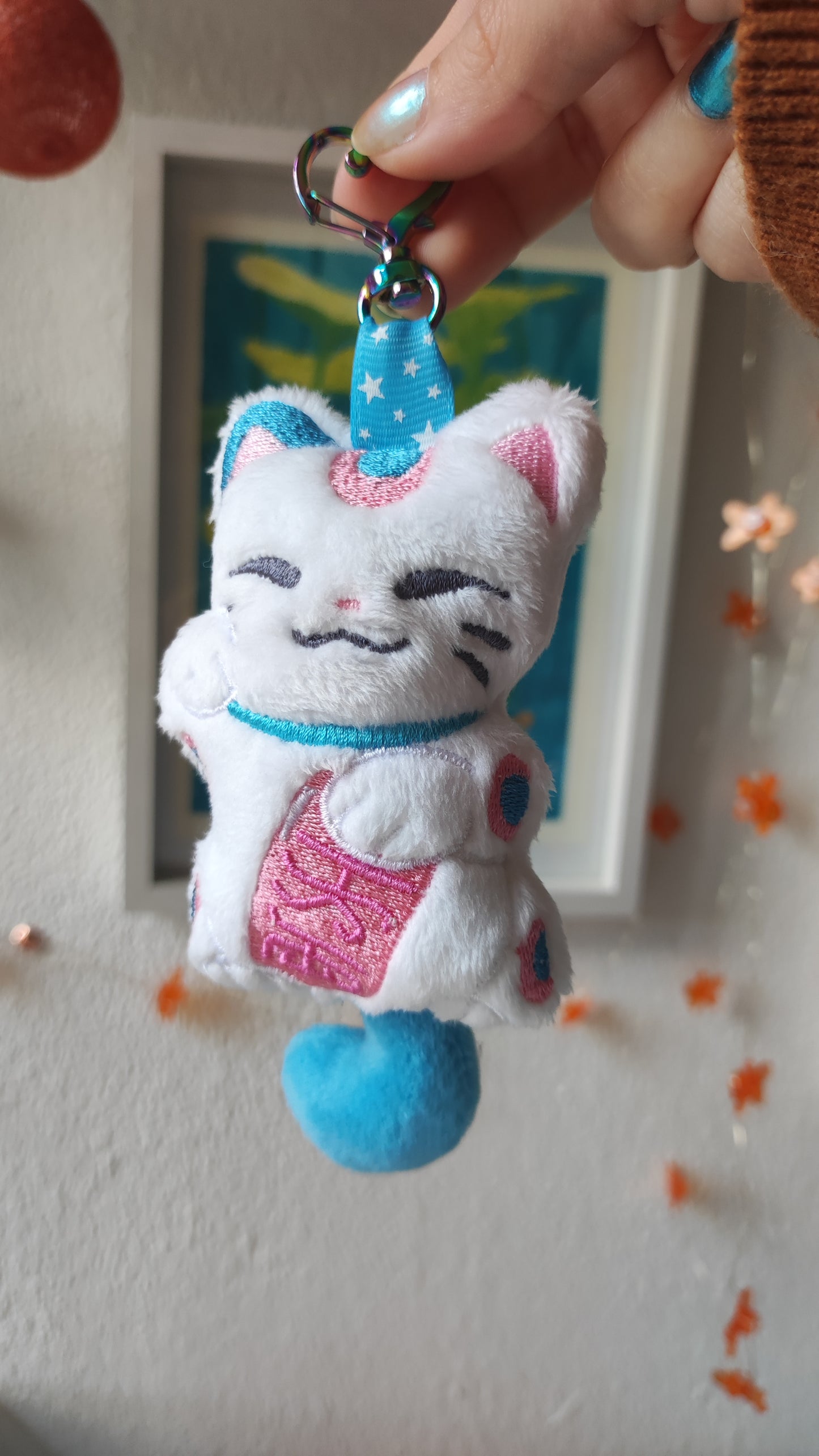 Porte-clés Drapeau Trans - Maneki Neko