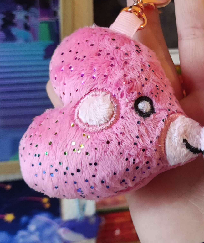 Poisson cœur rose - Face gauche (aimanté)