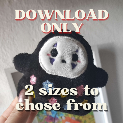 ITH Embroidery file DIGITAL DOWNLOAD - Faceless Konpeito Ghost